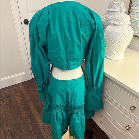 A.L.C. Alexa Cutout Poplin Cotton mini dress size 6-L13 - Picture 6 of 7